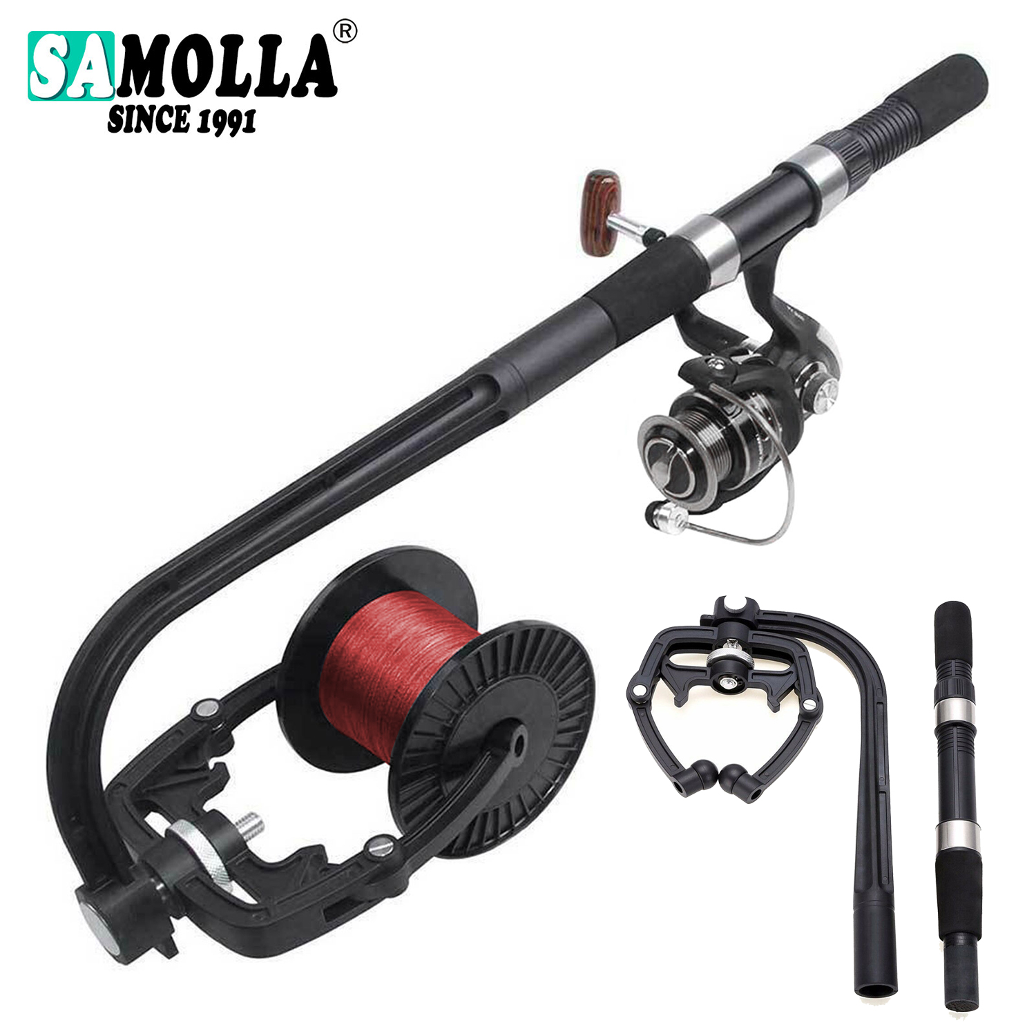 بكرة خط صيد محمولة للغزل Baitc - مراجعة Fishing Line Spool وسعره